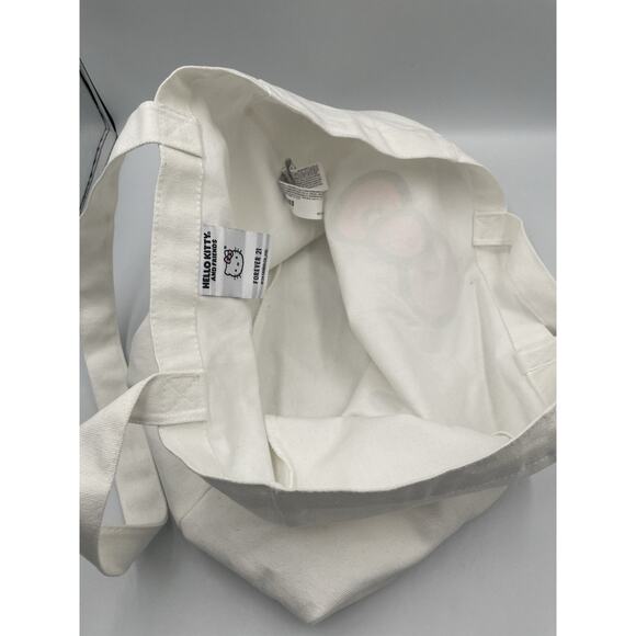Hello Kitty White Canvas Large Shopper Bag NEW with Tags - Picture 4 of 8